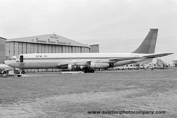 CFW 111 Boeing 707-331 N705PA at Shannon (1979)