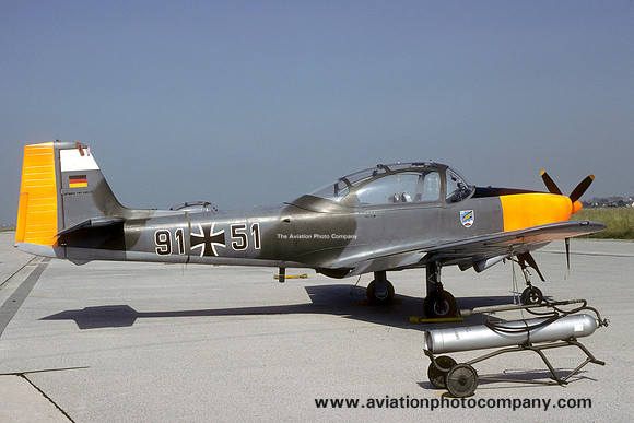 West German Air Force JBG49 Piaggio P-149D 91+51 (1981)