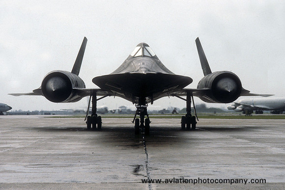 USAF 9 SRW Lockheed SR-71A Blackbird at RAF Mildenhall (1980s)