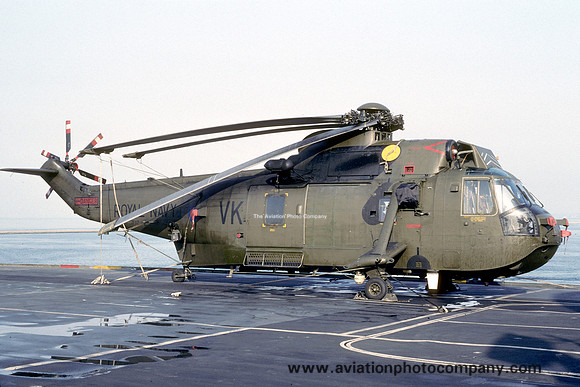Royal Navy 846 Squadron Westland Sea King HC.4 ZF117 on board HMS Ark Royal (1993)