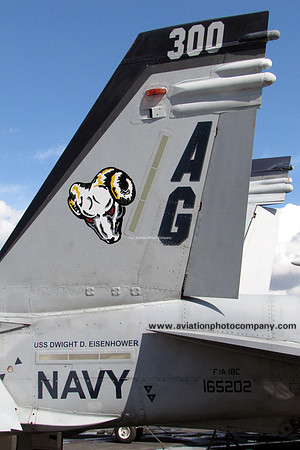 USN VFA-83 McDonnell Douglas F/A-18C Hornet 165202 onboard USS Eisenhower in Marseilles (2013)