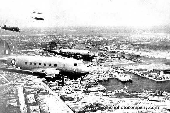 RAF Douglas C-47 Dakota KN427 Air to Air