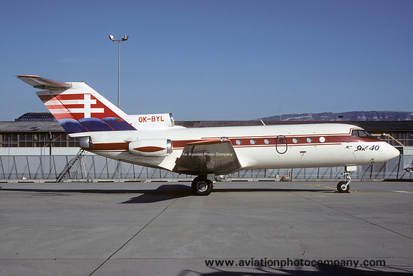 Slovak Government Yakolev Yak-40 OK-BYL (1993)