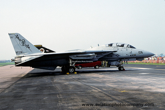 US Navy VF-74 Grumman F-14A Tomcat 161435/AA-106 at the Mildenhall Air Fete (1992)