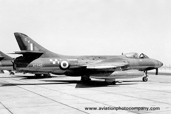 RAF Khormaksar Strike Wing Hawker Hunter FGA.9 XE645/SW (1967)