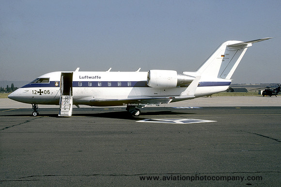 West German Air Force FBSS Canadair CL-601 Challenger 12+06 (1988)