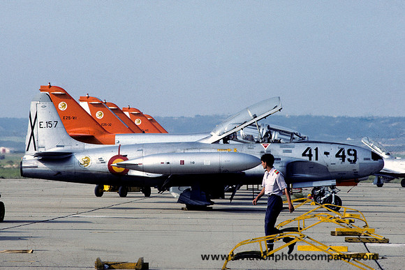 Spanish Air Force Ala 41 Lockheed T-33A E.15-7/41-49 (1982)