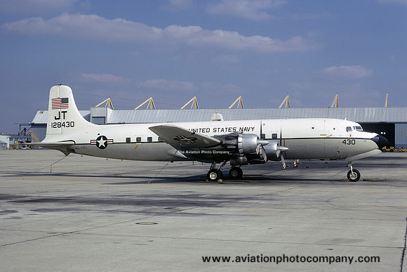 US Navy VR-52 Douglas C-118B Liftmaster 128430/JT (1975)
