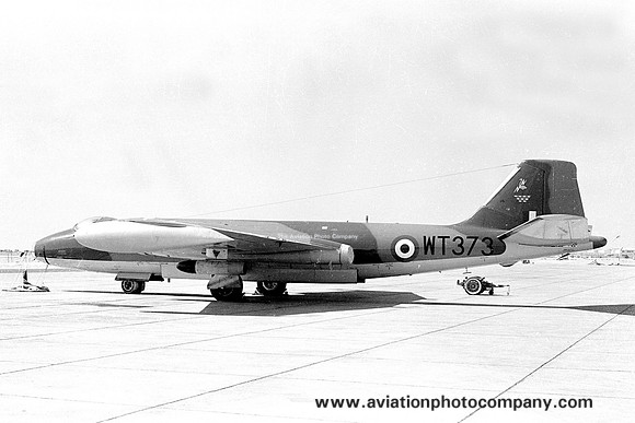 RAF Akrotiri Strike Wing English Electric Canberra B.16 WT373 at RAF Sharjah (1966)