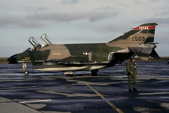 USAF Texas ANG 182 TFS McDonnell F-4C Phantom 63-7569 (1981)