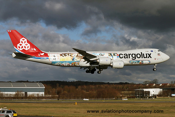Cargolux Boeing 747-8F LX-VCM at Prestwick (2016)