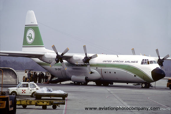 United African Airlines Lockheed L-100-30 Hercules 5A-DHI (1982)