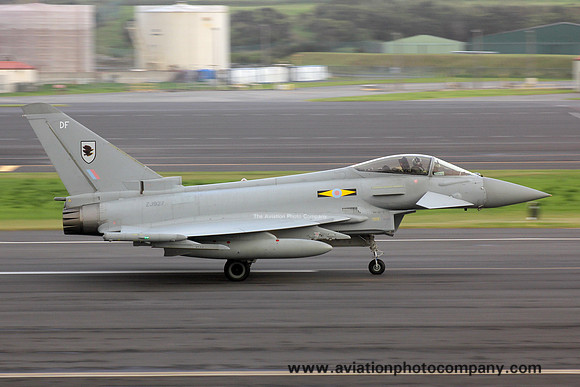 RAF 11 Squadron BAE Typhoon FGR.4 ZJ927/DF at Lajes (2015)