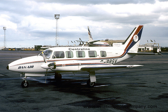 Dan Air Centreline Piper PA-31 Navajo G-BRGV (1982)
