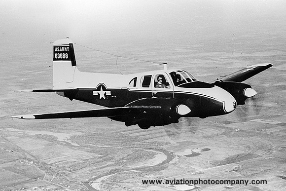 US Army Beech U-8D Seminole 56-3698