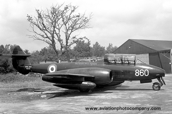 Royal Navy FRU Gloster Meteor T.7 WL332 at Hurn