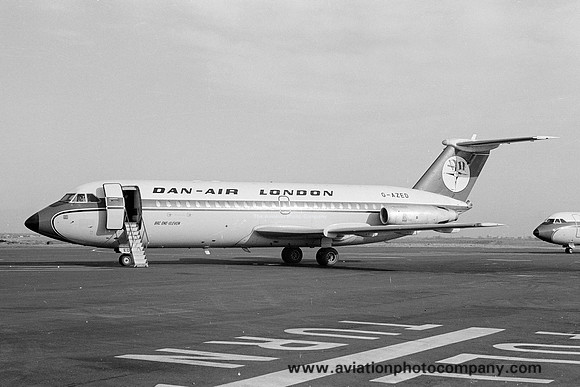 Dan Air London BAC-111 G-AZED (1975)