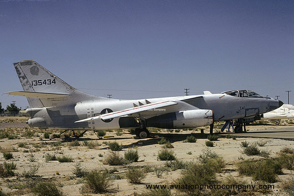 US Navy Douglas A-3A Skywarrior 135434 stored at Edwards (1977)
