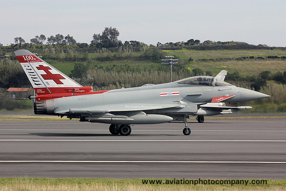 RAF 41 Squadron BAE Typhoon FGR.4 ZK315 at Lajes (2016)