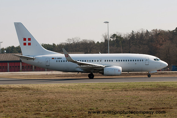 Boeing 737-BBJ D-AWBB at Frankfurt (2016)