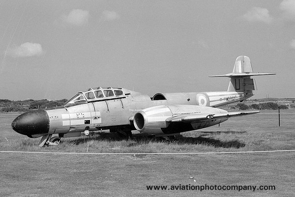 RAF Gloster Meteor TT.20 WD702 dumped at RAF Valley (1973)