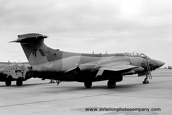 RAF 16 Squadron Blackburn Buccaneer S.2B XW538 at RAF Lossiemouth (1979)