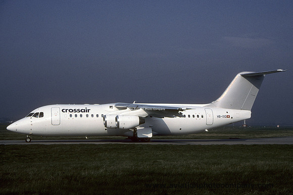 Crossair BAe 146 RJ-100 HB-IXQ at Munich (2000)