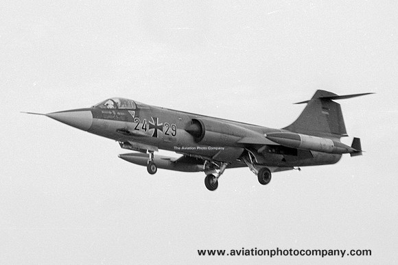 West German Air Force Lockheed/Fokker F-104G Starfighter 24+29