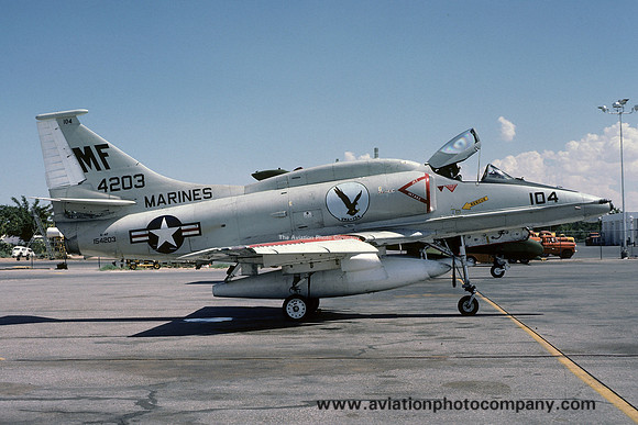 US Marines VMA-134 Douglas A-4F Skyhawk 154203/MF-104 (1979)