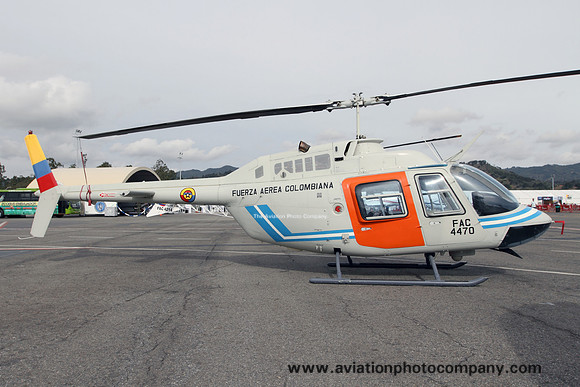 Colombian Air Force EHFAA Bell 206B Jet Ranger FAC4470 at F-AIr (2015)