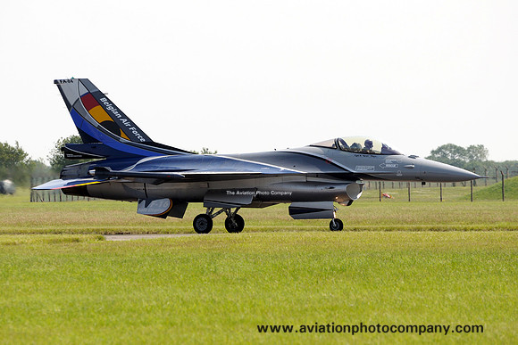 Belgian Air Force GD F-16AM FA-84 at the Waddington Airshow (2013)