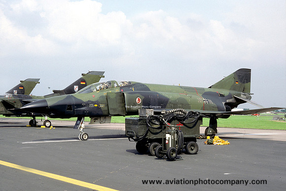 West German Air Force AKG51 McDonnell RF-4E Phantom 35+51 at the Mildenhall Air Fete (1988)