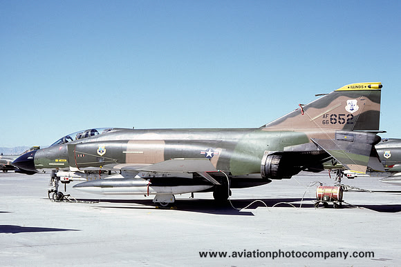 USAF Illinois ANG 170 TFS McDonnell F-4D Phantom 66-7652 (1981)