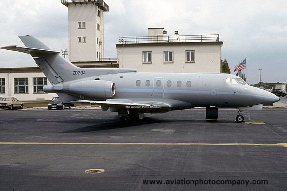 RAF 32 Squadron Hawker Siddeley HS.125 CC.3 ZD704 at Rhein Main (1993)