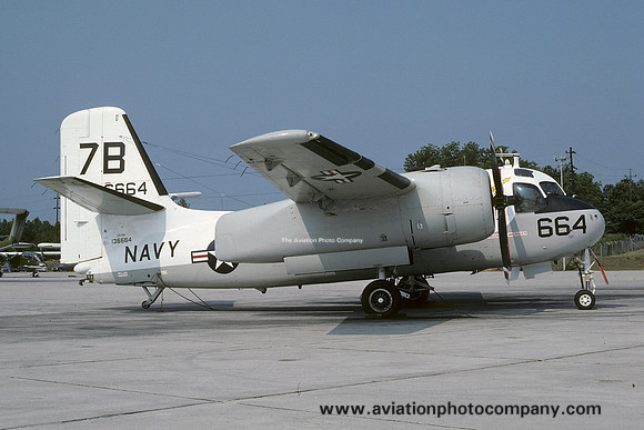 US Navy Atlanta Grumman US-2A Tracker 136664 at NAS Atlanta (1977)