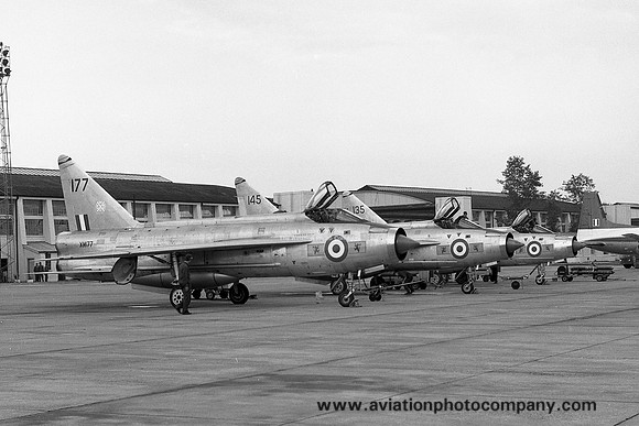 RAF Leuchars TFF English Electric Lightning F.1A XM177 at RAF Leuchars (1970)
