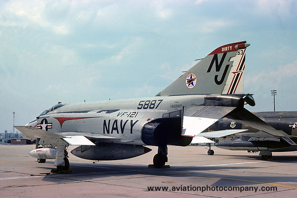 US Navy VF-121 McDonnell F-4J Phantom 155887/NJ-163 (1976)