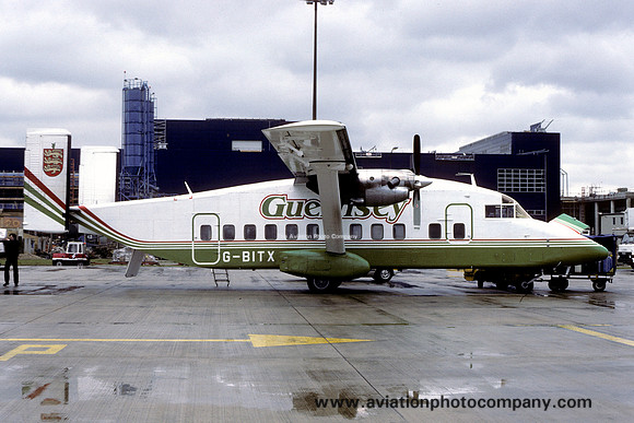 Guernsey Airlines Short SD-330 G-BITX (1986)