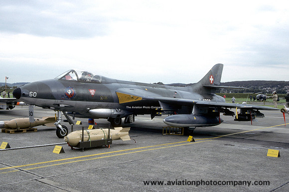 Swiss Air Force 21 St Hawker Hunter F.58 J-4060 (1988)