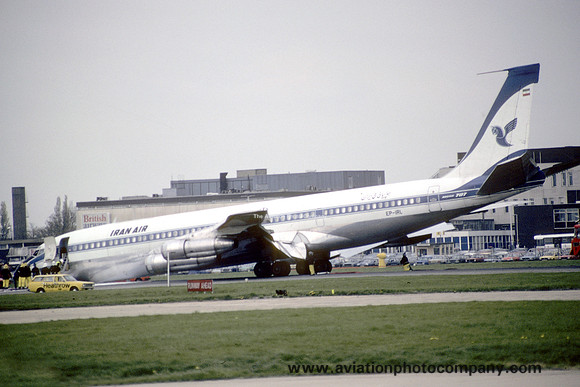 Iran Air Boeing 707-300C EP-IRL at Heathrow (1982)