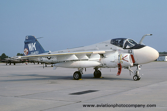 USMC VMA(AW)-224 Grumman A-6E Intruder 154151/WK-10 at NAS Atlanta (1977)
