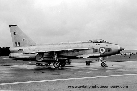 RAF 23 Squadron English Electric Lightning F.3 XP758/D (1966)