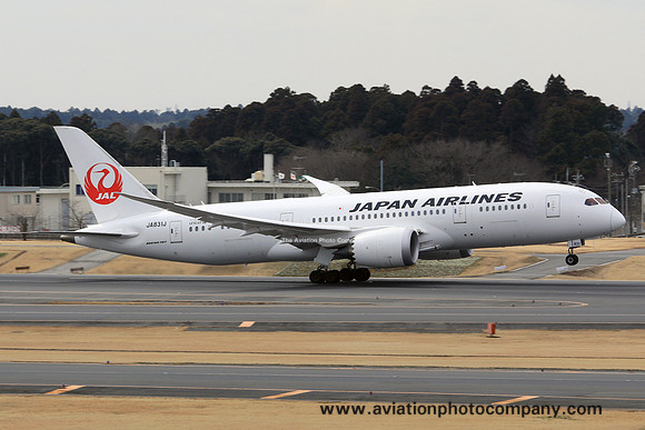 Japan Airlines Boeing 787-8 JA831J at Tokyo Narita (2015)