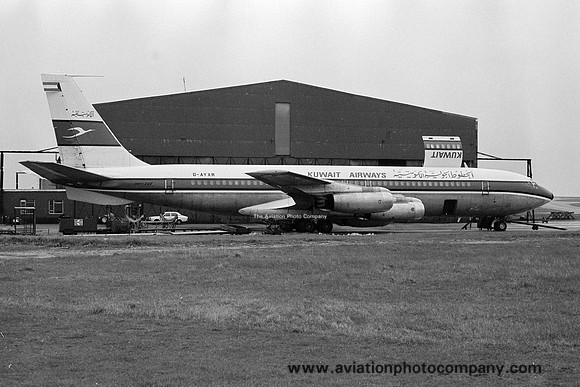 Kuwait Airways Boeing 707-300 G-AYXR at East Midlands (1978)