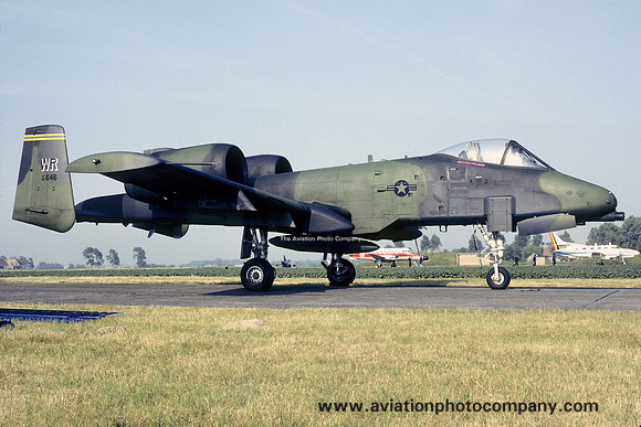 USAF 81 TFW 92 TFS Fairchild A-10A Thunderbolt 82-0646/WR (1984)