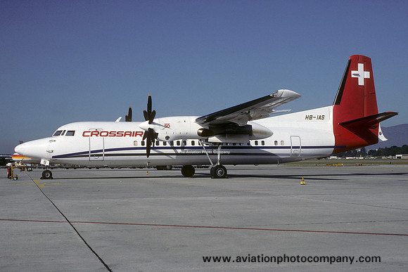Crossair Fokker 50 HB-IAS (1993)