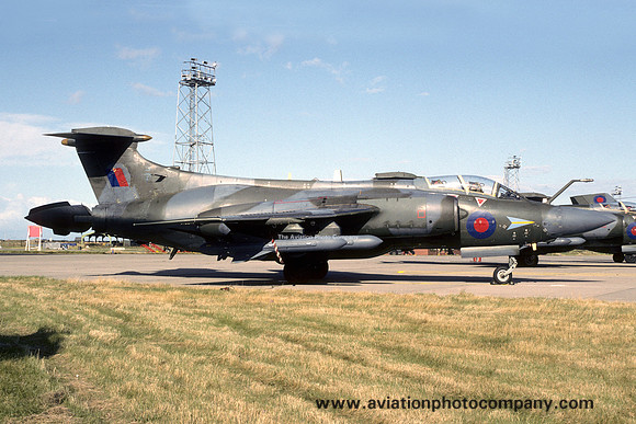 RAF 208 Squadron Blackburn Buccaneer S.2 XV168 at RAF Lossiemouth (1993)