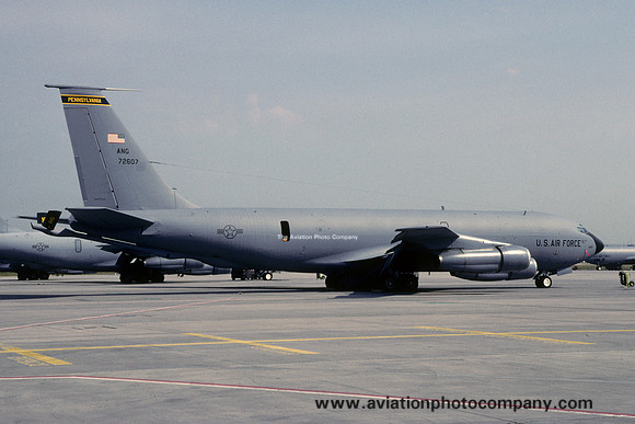 USAF Pennsylvania ANG 147 ARS Boeing KC-135E Stratotanker 57-2607 at Rhein Main (1999)