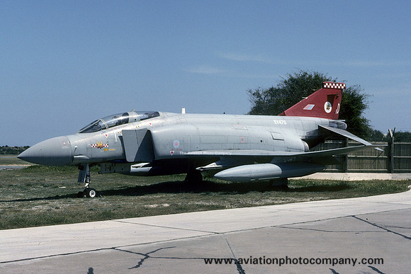 RAF 56 Squadron McDonnell F-4M Phantom FGR.2 XV470 displayed at RAF Akrotiri (1993)