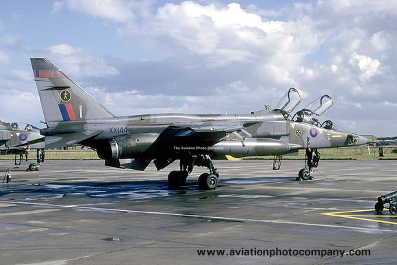RAF 16 Squadron Sepecat Jaguar T.2 XX144/I at RAF Lossiemouth (1993)